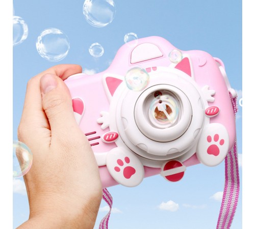 Фотокамера-генератор мильних бульбашок 1001 Kitty Children's camera Pink Фотокамера-генератор мильних бульбашок 1001 Kitty Children's camera Pink