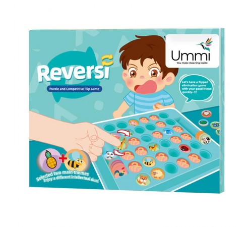 Настільна інтерактивна гра Ummi 934 Reversi with a flip and elimination Colorful Настільна інтерактивна гра Ummi 934 Reversi with a flip and elimination Colorful