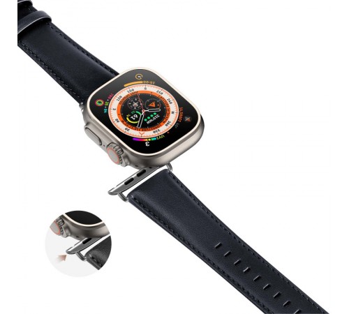 Ремінець Dux Ducis Leather Strap Classic для Apple Watch 38/40/41/42mm(ser.10) Black Ремінець Dux Ducis Leather Strap Classic для Apple Watch 38/40/41/42mm(ser.10) Black
