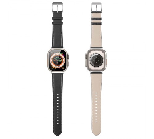 Ремінець Dux Ducis Leather Strap Classic для Apple Watch 38/40/41/42mm(ser.10) Black Ремінець Dux Ducis Leather Strap Classic для Apple Watch 38/40/41/42mm(ser.10) Black