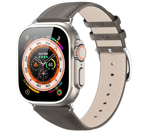 Ремінець Dux Ducis Leather Strap Classic для Apple Watch 38/40/41/42mm(ser.10) Grey Ремінець Dux Ducis Leather Strap Classic для Apple Watch 38/40/41/42mm(ser.10) Grey
