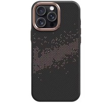 TPU чохол Monzo (MagFit) для Apple iPhone 15 Pro Max (6.7") Titanium gold