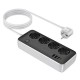 Подовжувач Hoco AC22 Sunlight (PD30W/1C/3A/4xSocket) (3m) Black