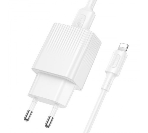 МЗП Borofone BAS71A Source 10.5W (1USB-A) + кабель USB to Lightning White МЗП Borofone BAS71A Source 10.5W (1USB-A) + кабель USB to Lightning White