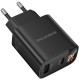 МЗП Borofone BA96A Ilustre with digital display PD20W+QC3.0 (1USB-A/1C) Black