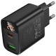МЗП Borofone BA96A Ilustre with digital display PD20W+QC3.0 (1USB-A/1C) Black