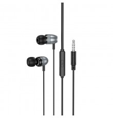 Навушники Borofone BM95 Excepcional universal with microphone (3.5mm/1.2m) Metal gray
