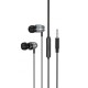 Навушники Borofone BM95 Excepcional universal with microphone (3.5mm/1.2m) Metal gray