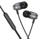 Навушники Borofone BM95 Excepcional universal with microphone (3.5mm/1.2m) Metal gray