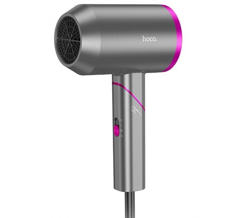 Фен для волосся Hoco HP13 Plus Hot and cold air (1600W) Rose Red Фен для волосся Hoco HP13 Plus Hot and cold air (1600W) Rose Red