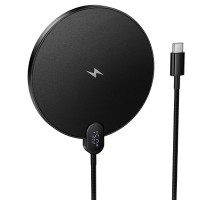 БЗП Hoco CW62 Peak with digital display and cable 15W Black