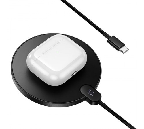 БЗП Hoco CW62 Peak with digital display and cable 15W Black БЗП Hoco CW62 Peak with digital display and cable 15W Black