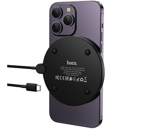 БЗП Hoco CW62 Peak with digital display and cable 15W Black БЗП Hoco CW62 Peak with digital display and cable 15W Black
