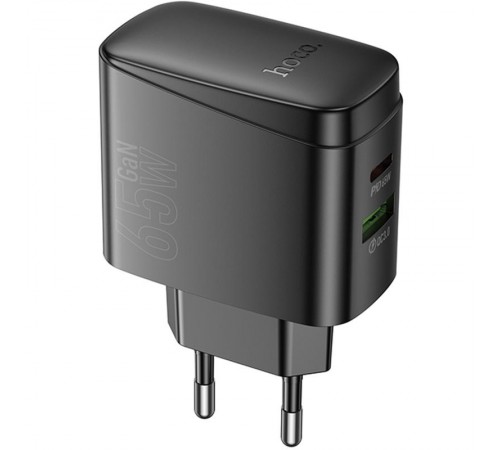 МЗП Hoco CS63A Bright PD65W (1USB-A/1C) Black МЗП Hoco CS63A Bright PD65W (1USB-A/1C) Black