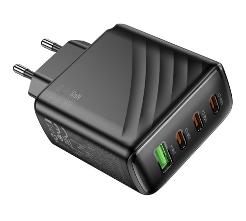 МЗП Hoco CS27A Supply PD67W (1USB-A/3C) Black МЗП Hoco CS27A Supply PD67W (1USB-A/3C) Black