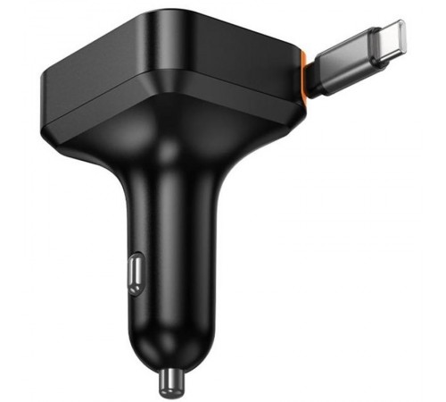 АЗП Hoco NZ18 Guardian PD65W with retractable cable (1USB-A/2C) Black АЗП Hoco NZ18 Guardian PD65W with retractable cable (1USB-A/2C) Black