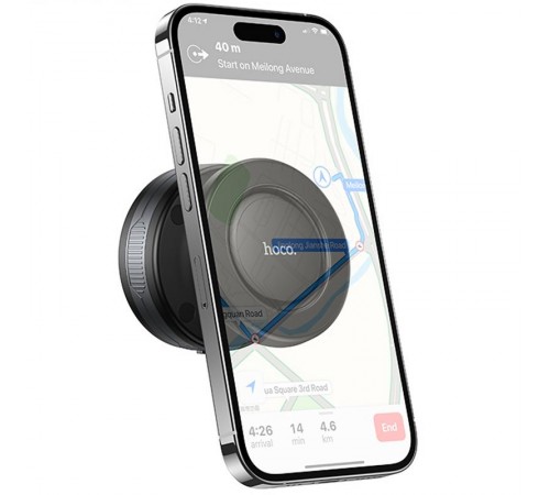 Автотримач Hoco H87 Dragon electric suction cup magnetic (universal) Black / Metal gray Автотримач Hoco H87 Dragon electric suction cup magnetic (universal) Black / Metal gray