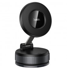 Автотримач Hoco H86 Dragon manual suction cup magnetic (universal) Black / Metal gray