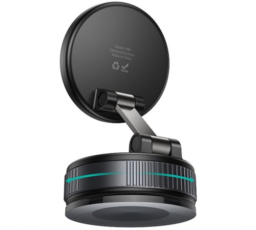 Автотримач Hoco H86 Dragon manual suction cup magnetic (universal) Black / Metal gray Автотримач Hoco H86 Dragon manual suction cup magnetic (universal) Black / Metal gray