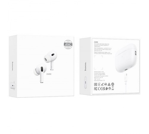 Бездротові TWS навушники Hoco EW90 ANC White Бездротові TWS навушники Hoco EW90 ANC White