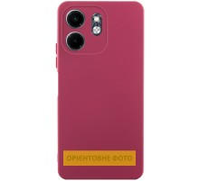 Чохол TPU GETMAN Liquid Silk Full Camera для Motorola Moto G05 / E15 4G Бордовий / Marsala