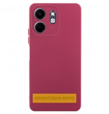 Чохол TPU GETMAN Liquid Silk Full Camera для Xiaomi Redmi A5 / Poco C71 Бордовий / Marsala