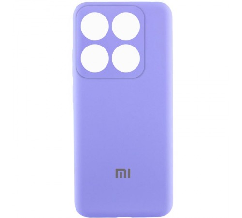 Чохол Silicone Cover Lakshmi Full Camera (AAA) with Logo для Xiaomi 14T Pro Бузковий / Dasheen