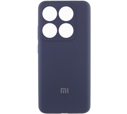 Чохол Silicone Cover Lakshmi Full Camera (AAA) with Logo для Xiaomi 14T Pro Темно-синій / Midnight blue