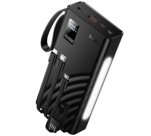 Портативний ЗП Power Bank Hoco J155 Shine 22.5W+PD20W with 4 cables 20000 mAh Black
