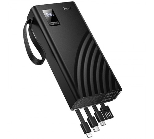 Портативний ЗП Power Bank Hoco J155 Shine 22.5W+PD20W with 4 cables 20000 mAh Black