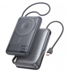 Портативний ЗП Power Bank Hoco Q43 Clever dual PD20W з БЗП Type-C 10000 mAh Metal gray
