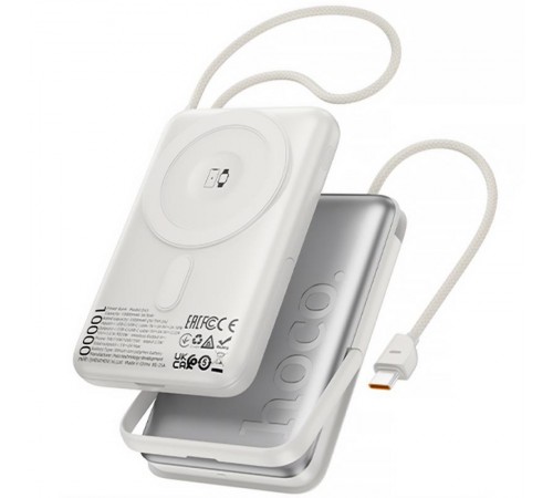 Портативний ЗП Power Bank Hoco Q43 Clever dual PD20W з БЗП Type-C 10000 mAh Silver