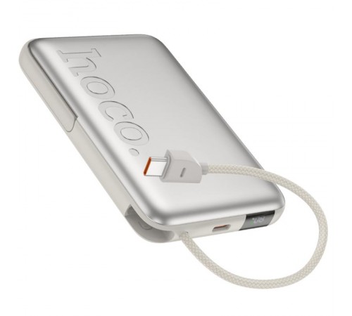 Портативний ЗП Power Bank Hoco Q43 Clever dual PD20W з БЗП Type-C 10000 mAh Silver