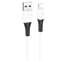Дата кабель Hoco X82 Silicone USB to Lightning 2.4A (1m) White