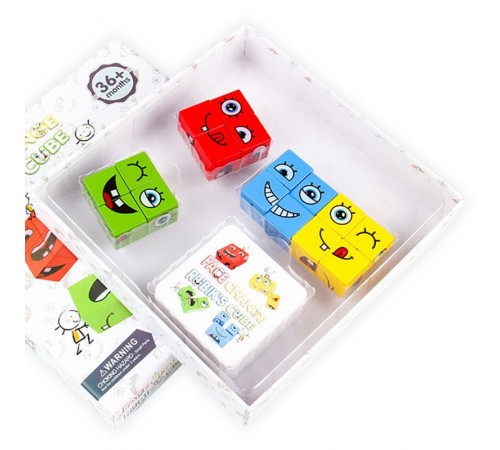 Настільна інтерактивна гра Ummi Face Change Rubik's Cube White Настільна інтерактивна гра Ummi Face Change Rubik's Cube White