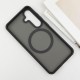 TPU+PC чохол Metal Buttons with MagSafe Colorful для Samsung Galaxy S25 Edge Чорний / Black
