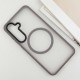 TPU+PC чохол Metal Buttons with MagSafe Colorful для Samsung Galaxy S25 Edge Сірий / Grey
