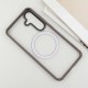 TPU+PC чохол Metal Buttons with MagSafe Colorful для Samsung Galaxy S25 Edge Сірий / Grey