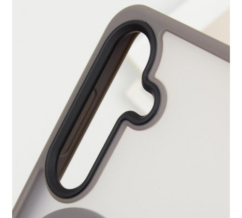 TPU+PC чохол Metal Buttons with MagSafe Colorful для Samsung Galaxy S25 Edge Сірий / Grey TPU+PC чохол Metal Buttons with MagSafe Colorful для Samsung Galaxy S25 Edge Сірий / Grey