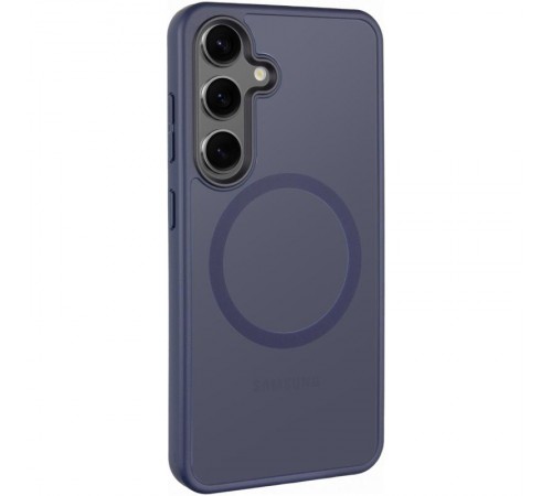 TPU+PC чохол Metal Buttons with MagSafe Colorful для Samsung Galaxy S25 Edge Синій / Navy Blue TPU+PC чохол Metal Buttons with MagSafe Colorful для Samsung Galaxy S25 Edge Синій / Navy Blue