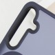 TPU+PC чохол Metal Buttons with MagSafe Colorful для Samsung Galaxy S25 Edge Синій / Navy Blue
