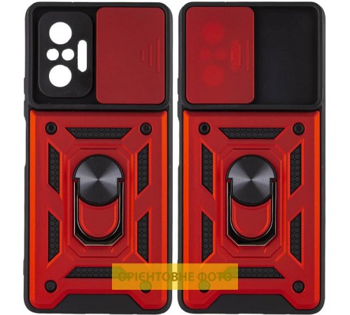 Ударостійкий чохол Camshield Serge Ring для Xiaomi Redmi A5 / Poco C71 Червоний