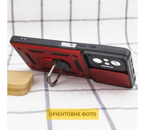 Ударостійкий чохол Camshield Serge Ring для Xiaomi Redmi A5 / Poco C71 Червоний