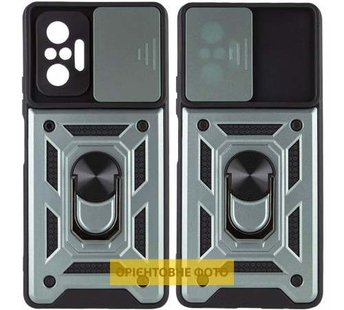 Ударостійкий чохол Camshield Serge Ring для Xiaomi Redmi A5 / Poco C71 Зелений