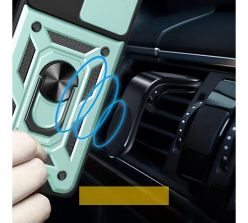 Ударостійкий чохол Camshield Serge Ring для Xiaomi Redmi A5 / Poco C71 Зелений