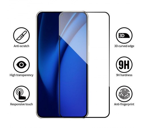 Захисне 2.5D скло Blueo Full Cover HD для Samsung Galaxy S25 Edge Чорний Захисне 2.5D скло Blueo Full Cover HD для Samsung Galaxy S25 Edge Чорний