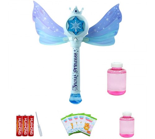 Пістолет з мильними бульбашками SHT 8603 Snow Princess + bottle 130ml Blue Пістолет з мильними бульбашками SHT 8603 Snow Princess + bottle 130ml Blue