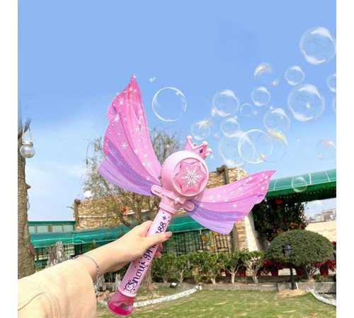 Пістолет з мильними бульбашками SHT 8603 Snow Princess + bottle 130ml Pink Пістолет з мильними бульбашками SHT 8603 Snow Princess + bottle 130ml Pink