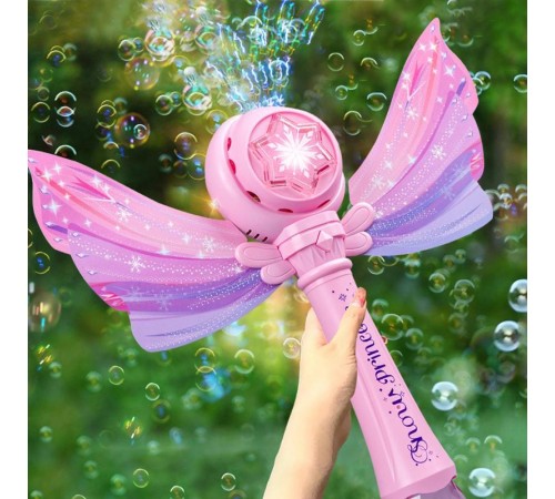 Пістолет з мильними бульбашками SHT 8603 Snow Princess + bottle 130ml Pink Пістолет з мильними бульбашками SHT 8603 Snow Princess + bottle 130ml Pink