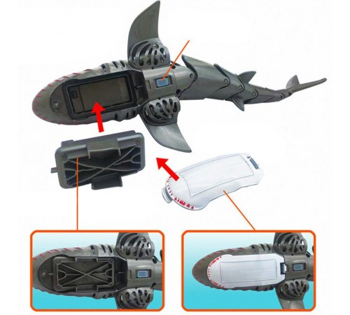 Човен на радіокеруванні SHT FY666 Shark 2.4G Grey Човен на радіокеруванні SHT FY666 Shark 2.4G Grey